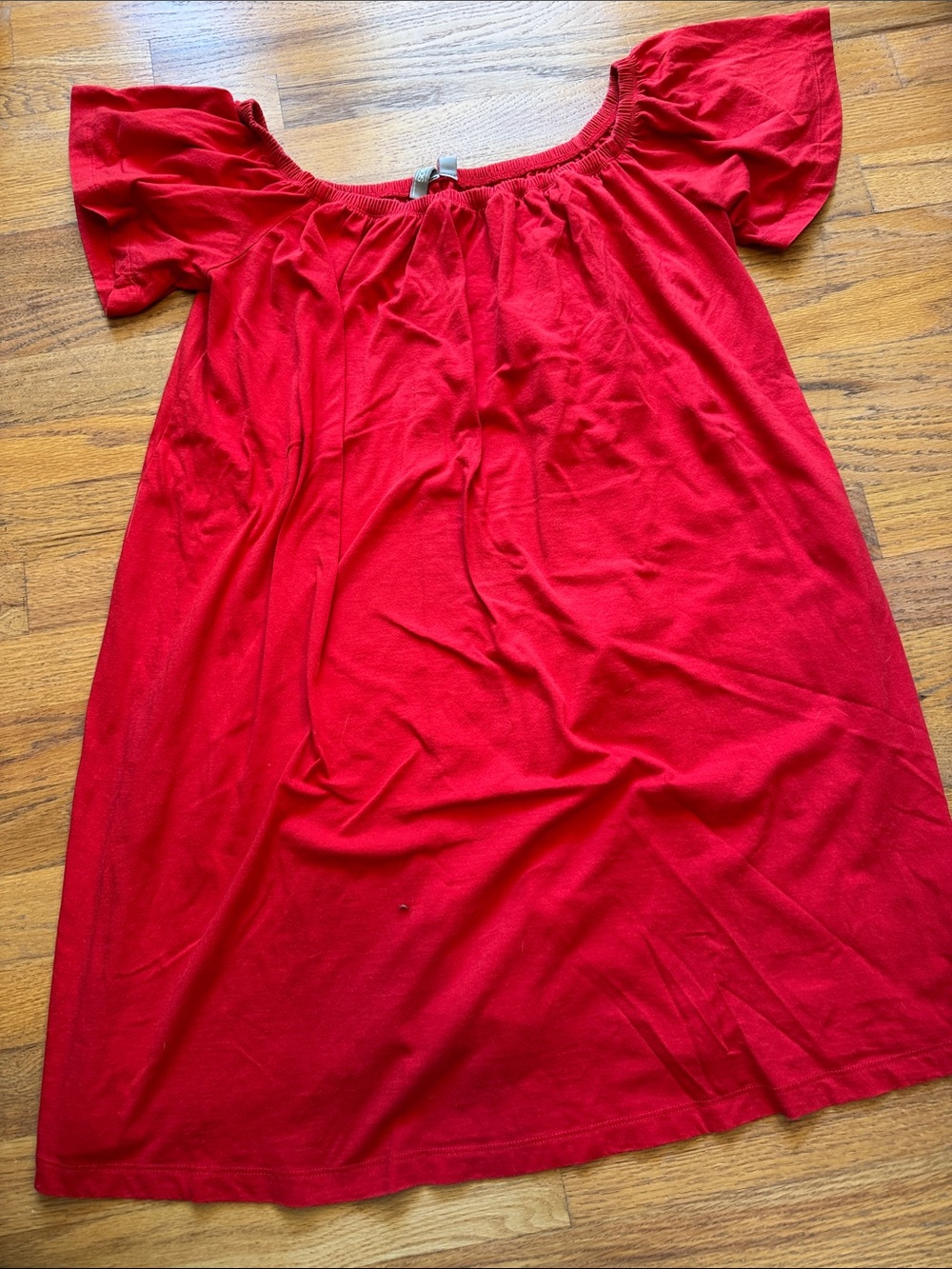 ASOS Red Off-Shoulder Casual Dress